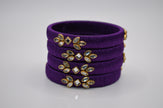 Majestic Aura Luxe Thread Bangle Set (Set of 4)
