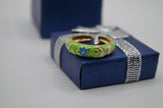 Celestial Glow Enamel Adjustable Ring