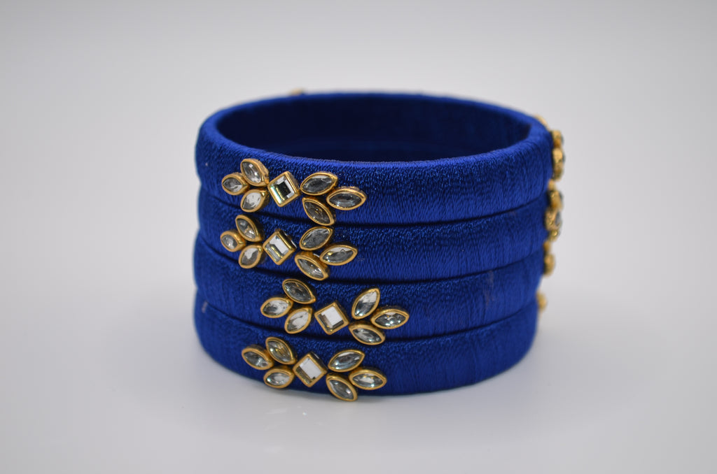 Majestic Aura Luxe Thread Bangle Set (Set of 4)