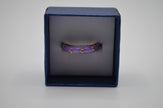 Teal Swirl Enamel Adjustable Ring