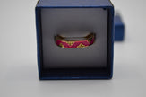 Ruby Regal Enamel Adjustable Ring