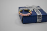 Blush Petal Enamel Adjustable Ring