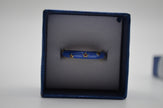 Royal Blue Enamel Textured Adjustable Ring
