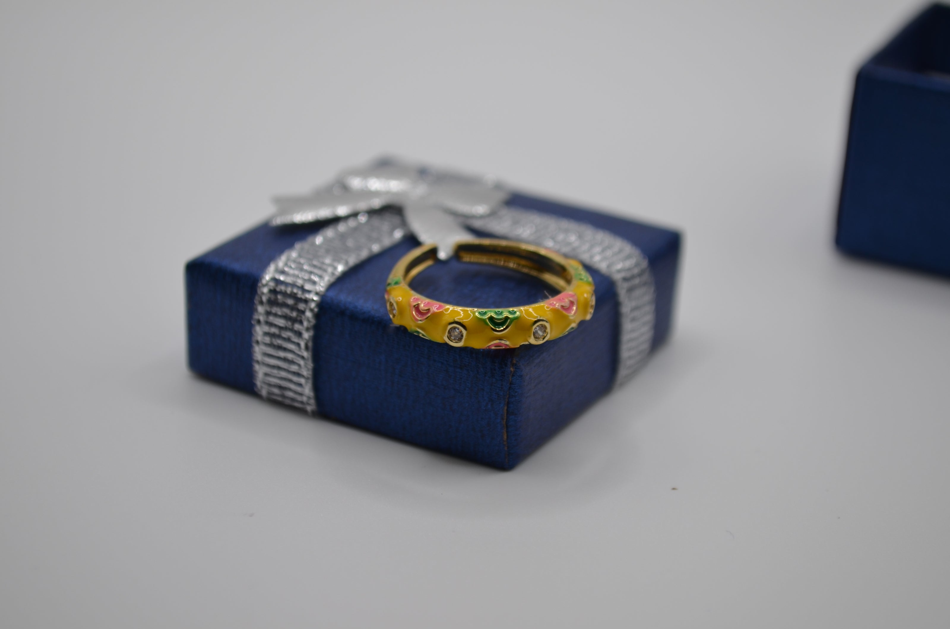 Sunny Blossom Enamel Ring