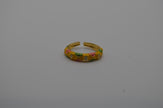 Sunny Blossom Enamel Ring