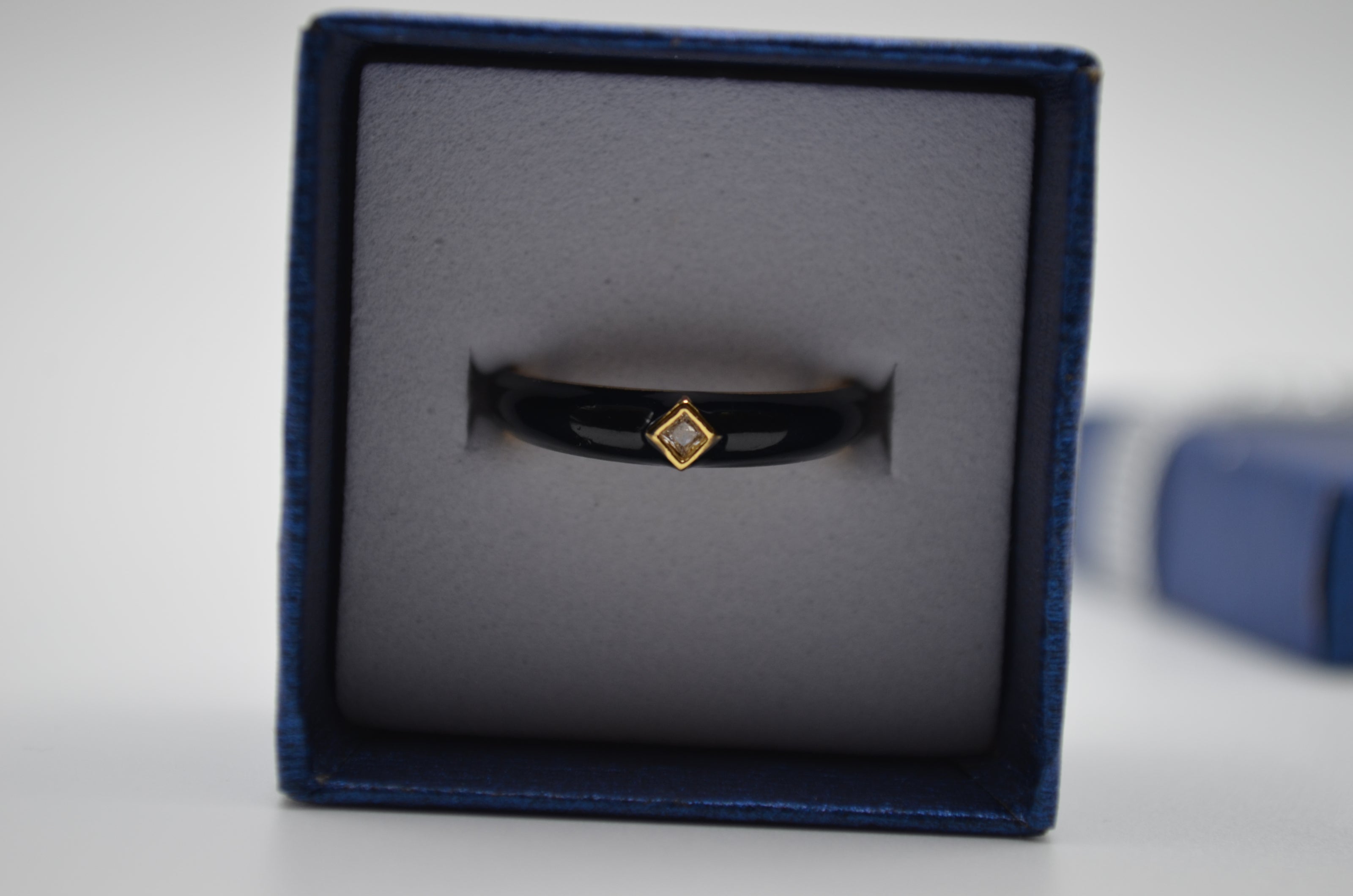 Midnight Charm Enamel Ring