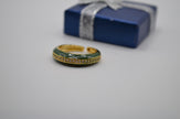 Emerald Luxe Enamel Band Ring