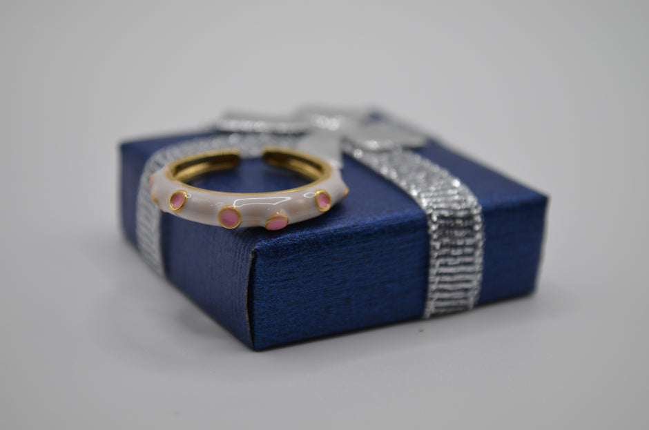 Lavender Luxe Galaxy Enamel Ring