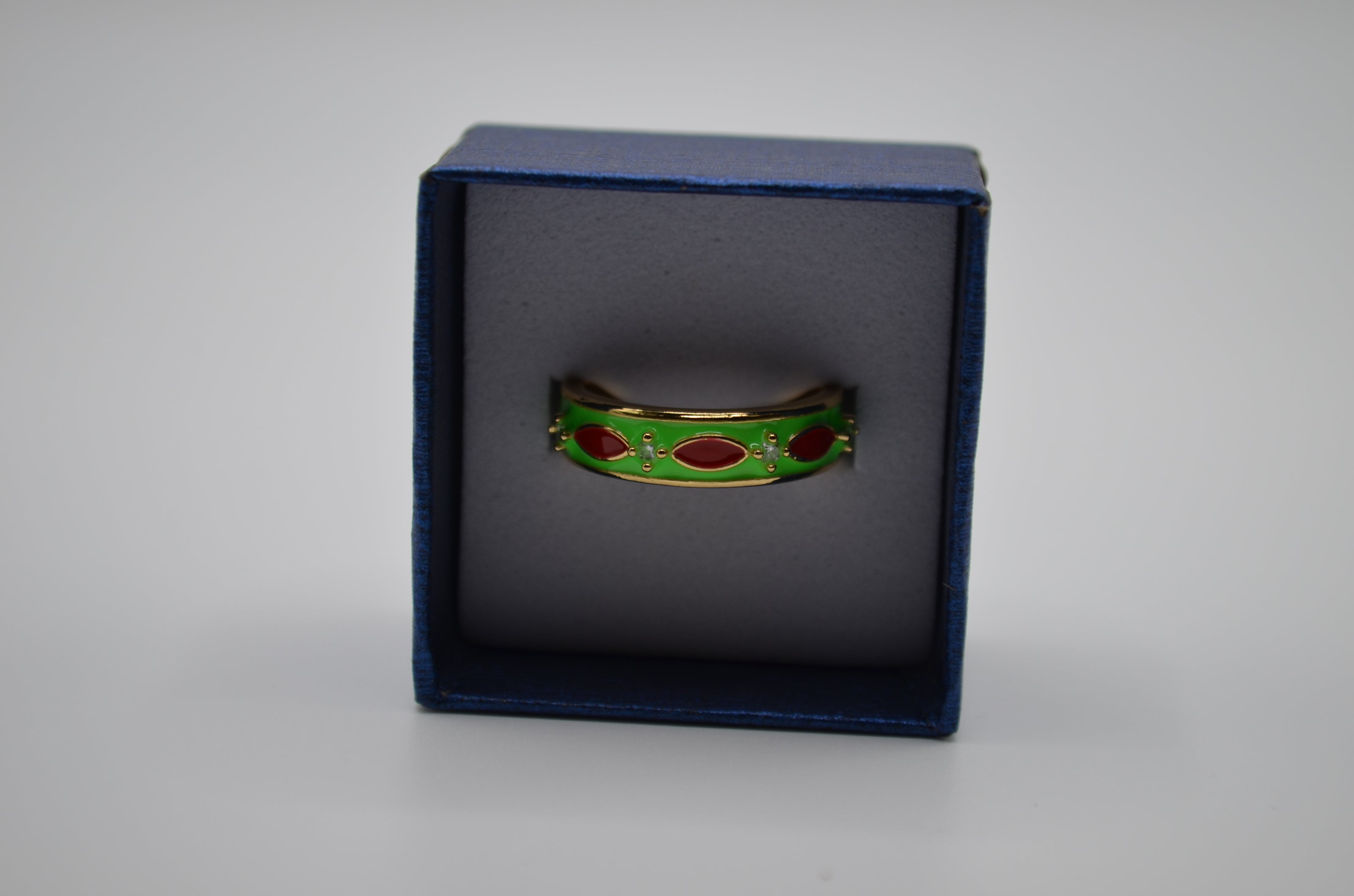 Neon Bloom Marquise Enamel Ring