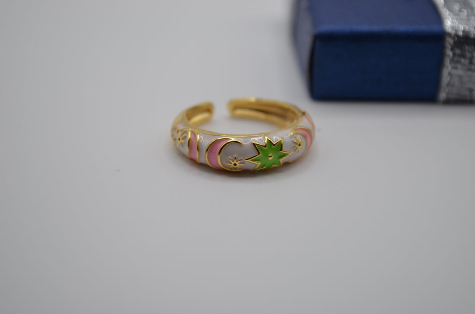 Celestial Dream Enamel Ring