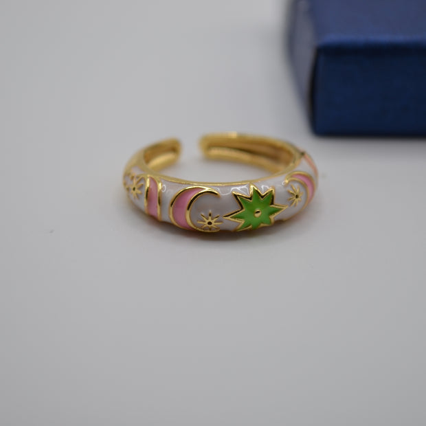 Celestial Dream Enamel Ring