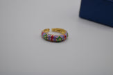 Blossom Stripe Enamel Ring