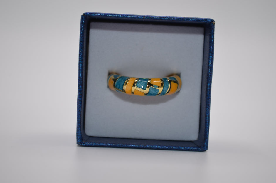 Mosaic Harmony Enamel Ring