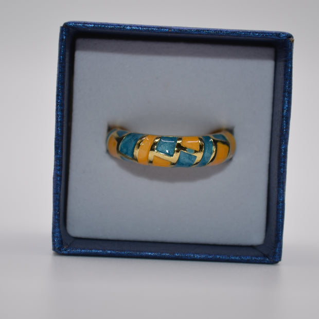 Mosaic Harmony Enamel Ring