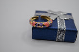 Vivid Mosaic Enamel Ring