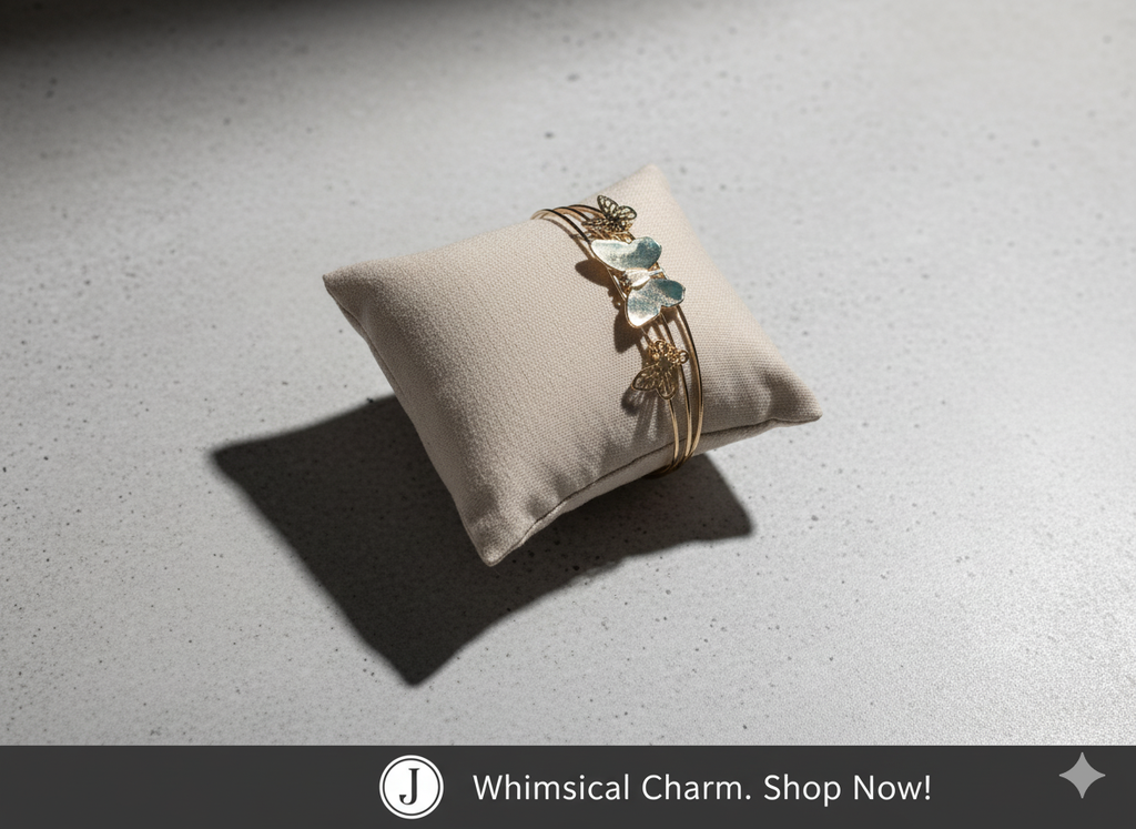 Golden Butterfly Bloom Bracelet