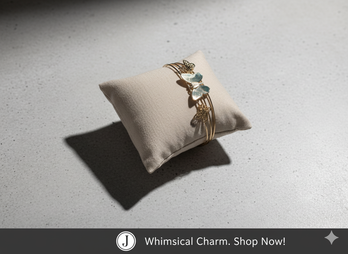 Golden Butterfly Bloom Bracelet