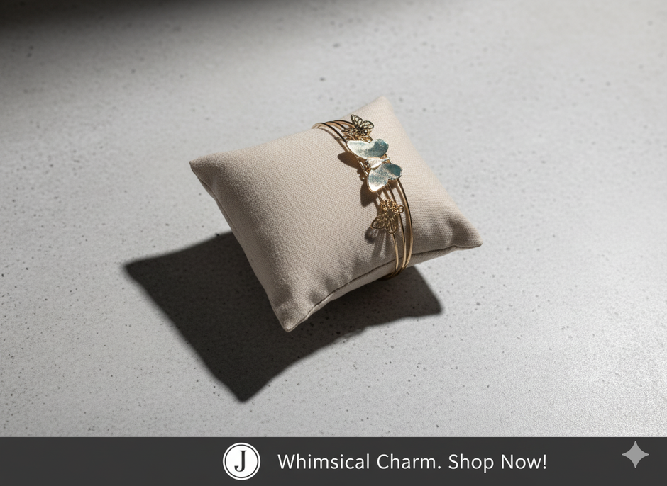 Golden Butterfly Bloom Bracelet