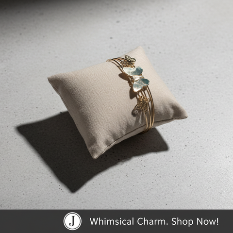 Golden Butterfly Bloom Bracelet