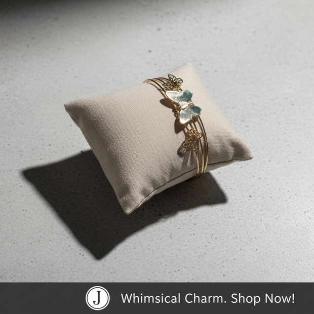 Golden Butterfly Bloom Bracelet