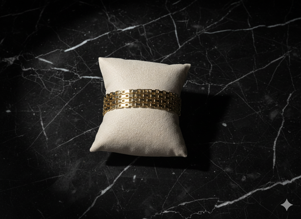 Golden Aura Statement Bracelet