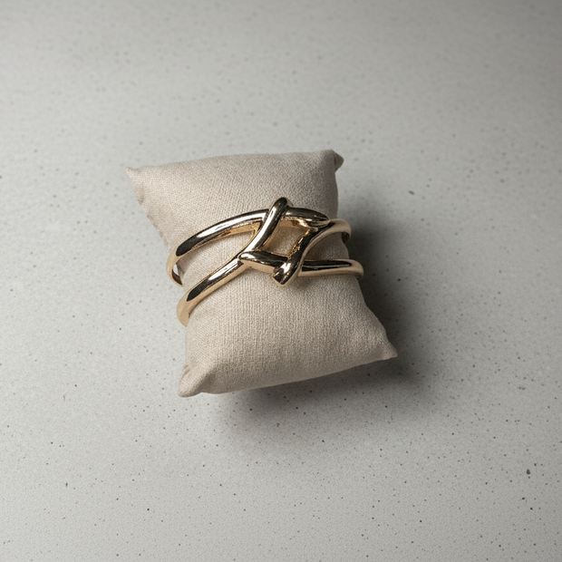 Luxe Twist Open Cuff Bracelet