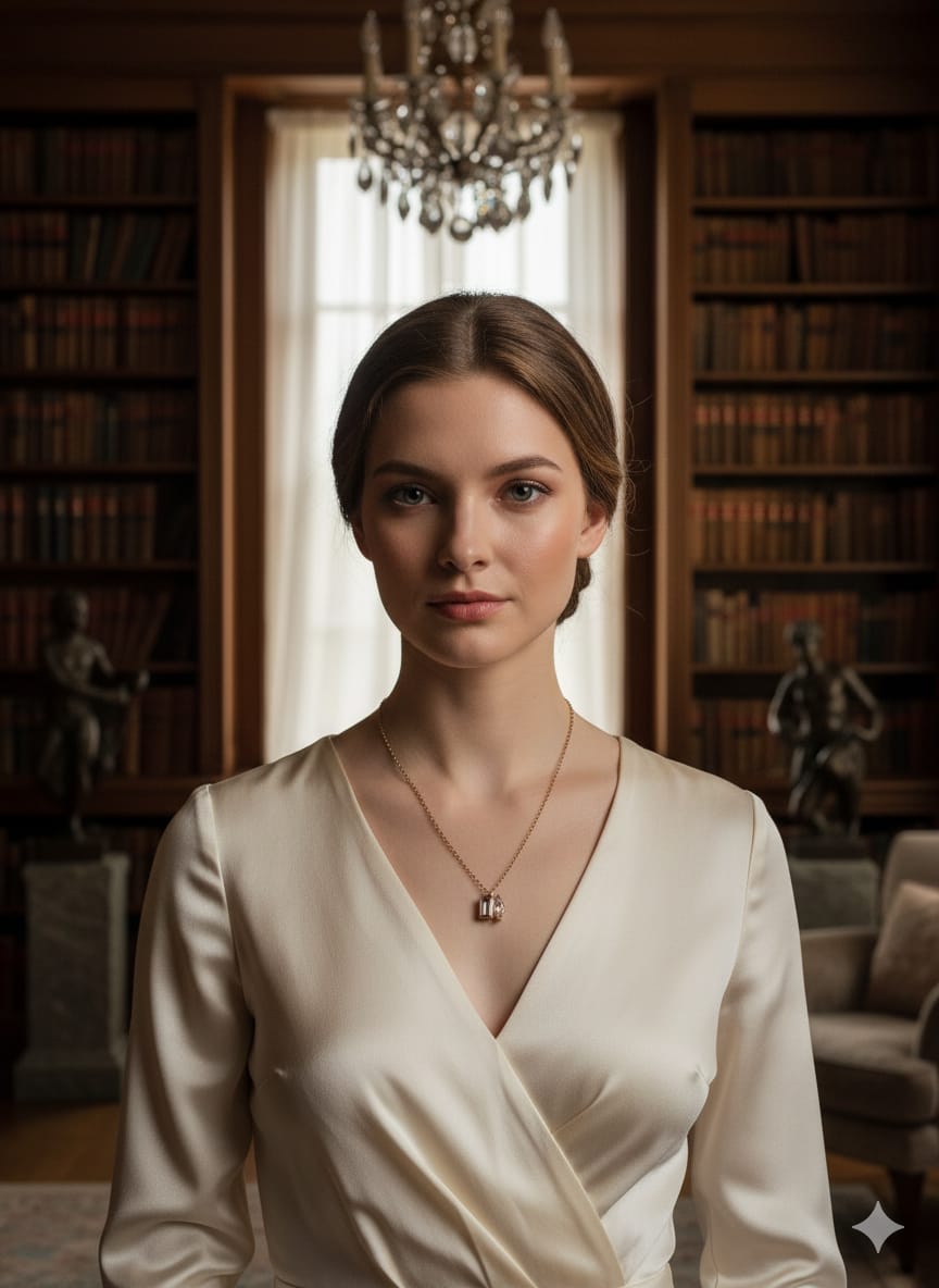 Elegant Crystal Cube Pendant Necklace