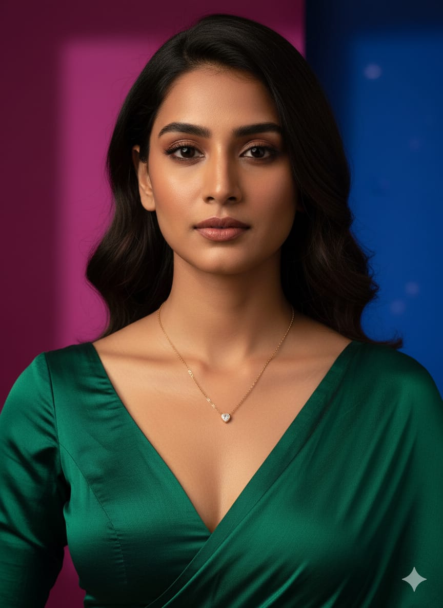 Radiant Solitaire Pendant Chain