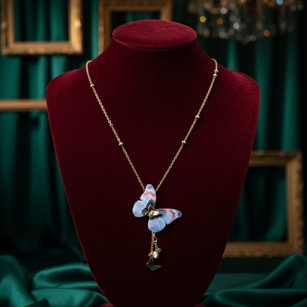 Enchanted Butterfly Pendant Necklace