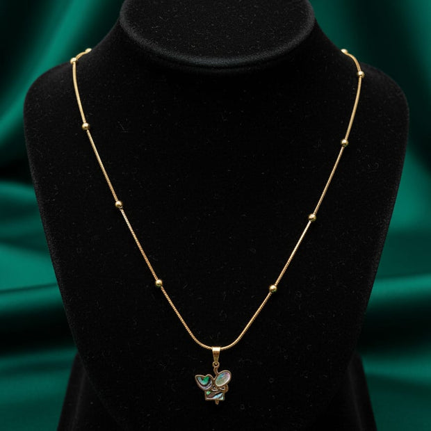 Amivie “Golden Glow Butterfly” Necklace