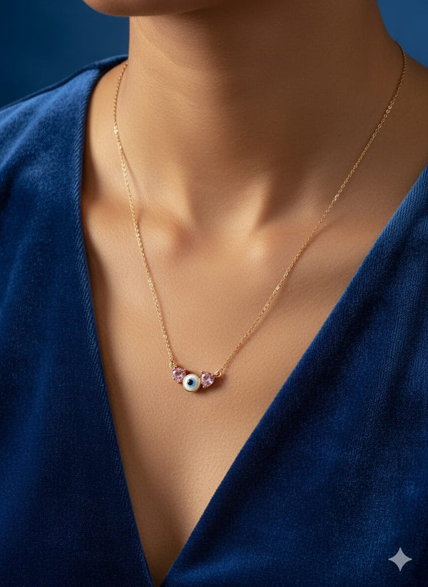 Amivie Enchanted Eye Trio Pendant Necklace
