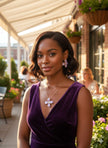 Radiant Lilac Blossom Pendant Necklace