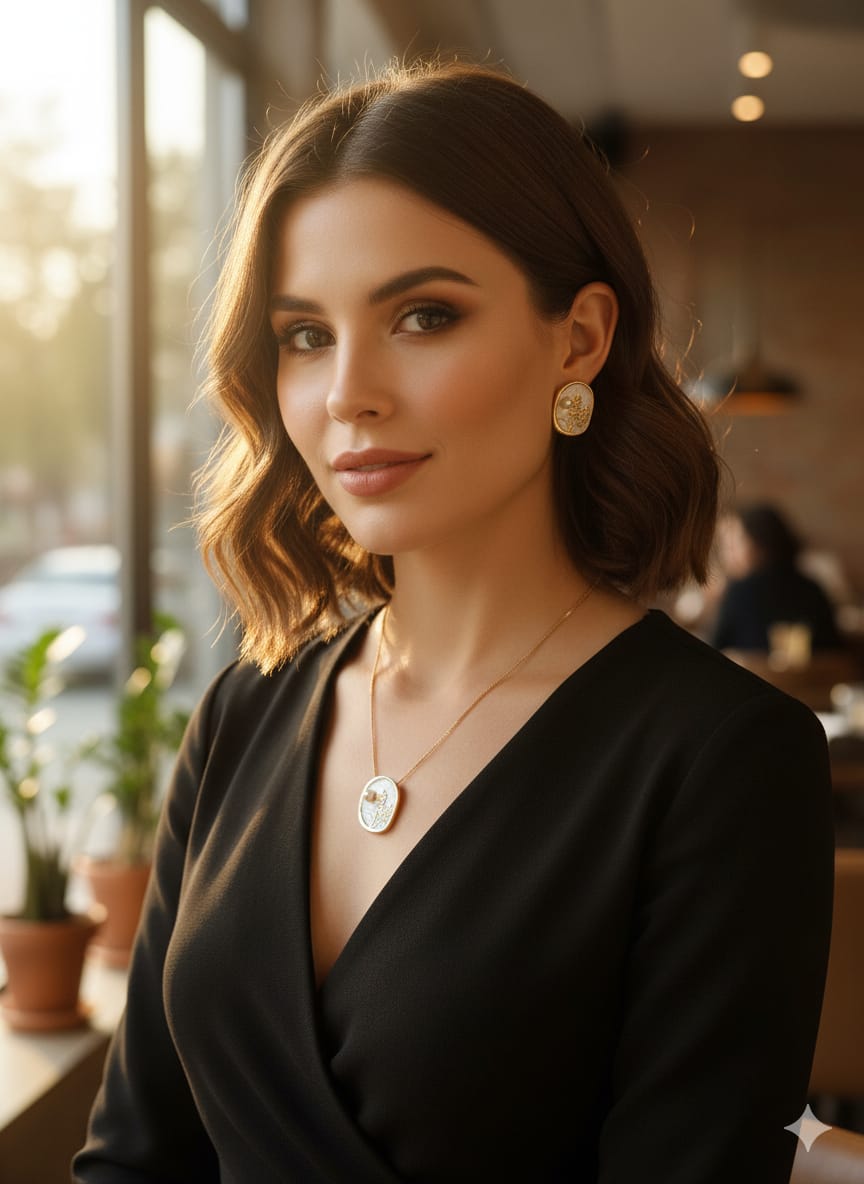 Amivie Classic Coin Medallion Necklace