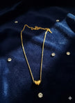 Golden Heart Glow Necklace