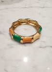 Sunrise Meadow Enamel Bangle Bracelet