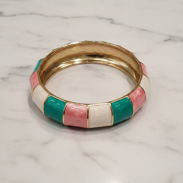 Blush Mint Harmony Enamel Bracelet