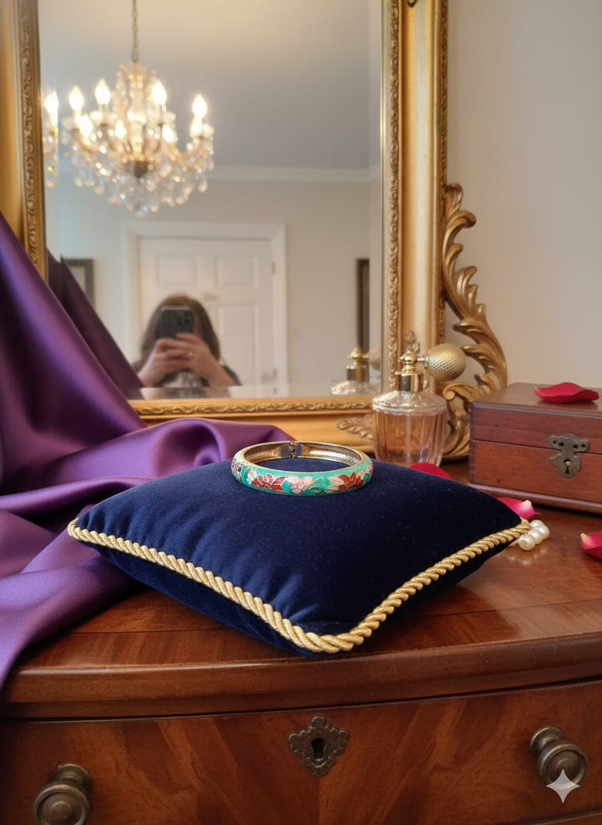 Royal Garden Enamel Bangle