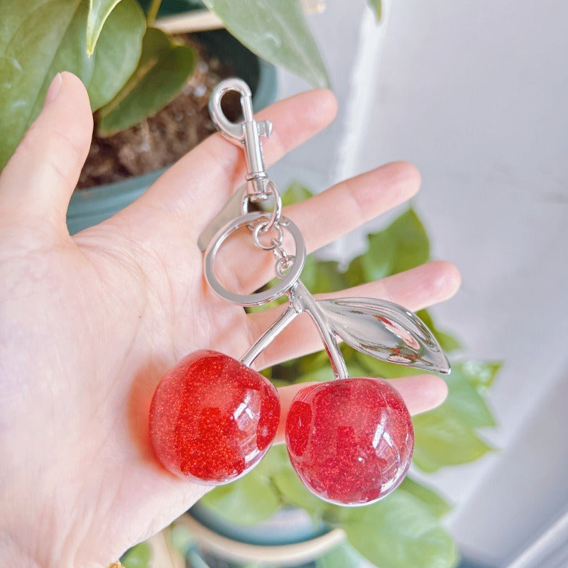 Sparkling Cherry Keychain